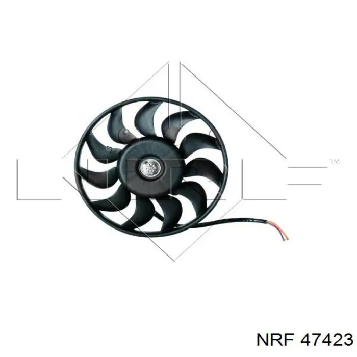 47423 NRF електровентилятор охолодження в зборі (двигун + крильчатка, правий)