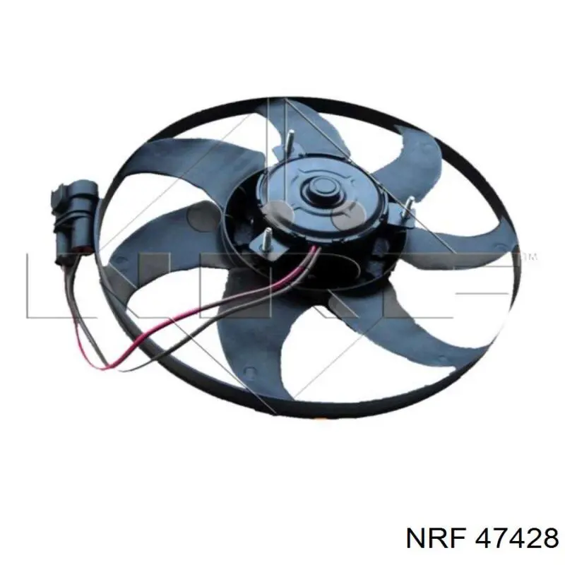 47428 NRF електровентилятор охолодження в зборі (двигун + крильчатка)