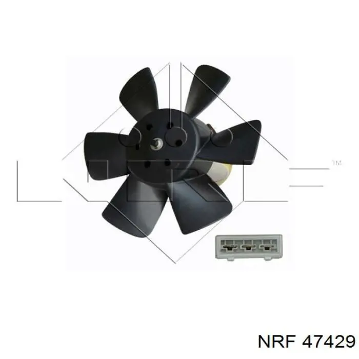 47429 NRF електровентилятор охолодження в зборі (двигун + крильчатка)