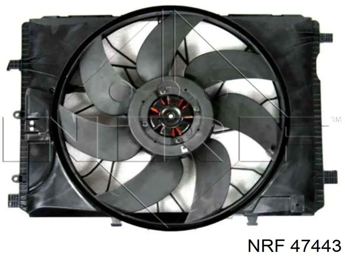 Дифузор радіатора охолодження, в зборі з двигуном і крильчаткою на Mercedes GLK-Class (X204)