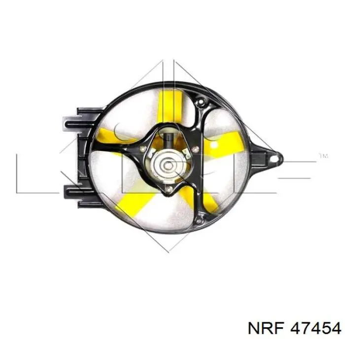 47454 NRF дифузор радіатора охолодження, в зборі з двигуном і крильчаткою
