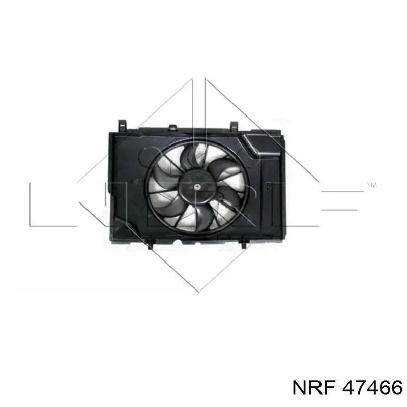 47466 NRF дифузор радіатора охолодження, в зборі з двигуном і крильчаткою