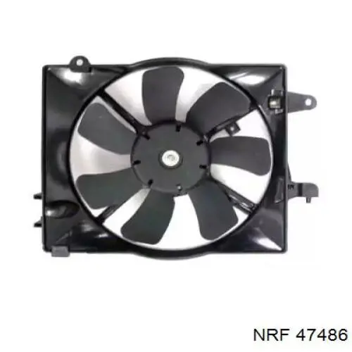 47486 NRF дифузор радіатора охолодження, в зборі з двигуном і крильчаткою