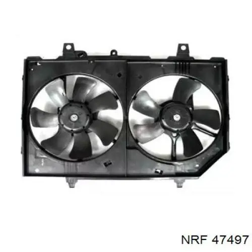 Купити 214818H310 Nissan/Infiniti Дифузор радіатора охолодження, в зборі з двигуном і крильчаткою