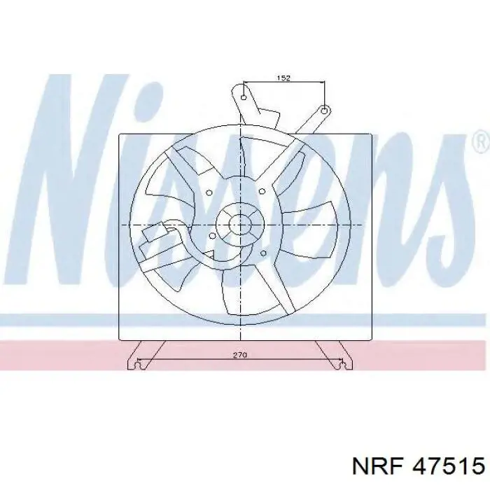 Дифузор радіатора охолодження, в зборі з двигуном і крильчаткою KIA Rio 2 (DE) (Кіа Ріо)