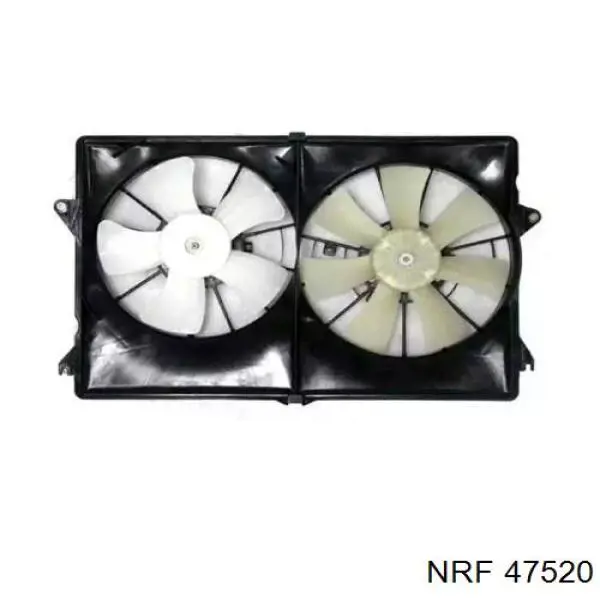 47520 NRF дифузор радіатора охолодження, в зборі з двигуном і крильчаткою
