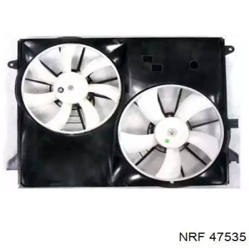47535 NRF дифузор радіатора охолодження, в зборі з двигуном і крильчаткою
