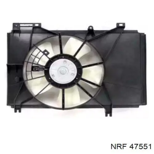 47551 NRF дифузор радіатора охолодження, в зборі з двигуном і крильчаткою