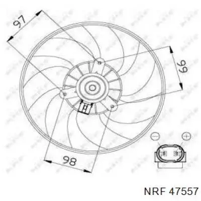Вентилятор радіатора Renault (RVI) 7701051492 ціна, від 46.45 USD