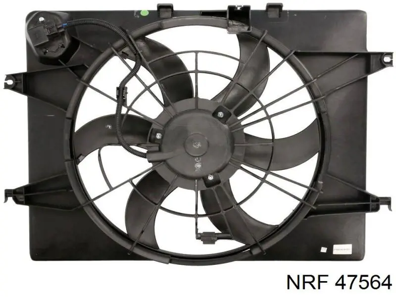 253803R170 Market (OEM) дифузор радіатора охолодження, в зборі з двигуном і крильчаткою