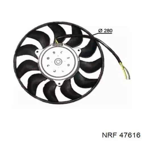 Вентилятор радіатора NRF 47616 ціна, від 52.70 USD