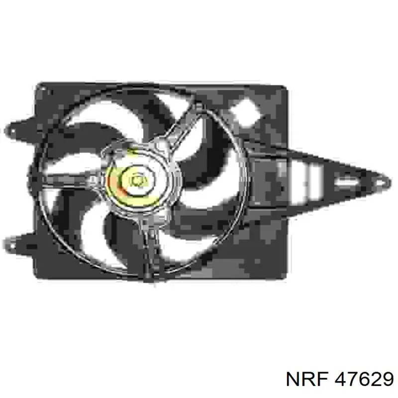 Дифузор радіатора охолодження, в зборі з двигуном і крильчаткою Fiat Tempra (159) (Фіат Темпра)