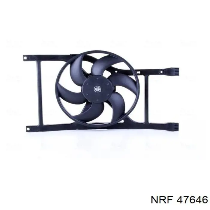 47646 NRF електровентилятор охолодження в зборі (двигун + крильчатка)