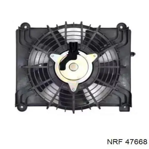 Купити 47668 NRF Дифузор радіатора охолодження, в зборі з двигуном і крильчаткою