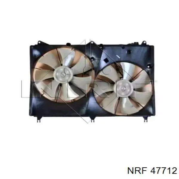 47712 NRF дифузор радіатора кондиціонера, в зборі з крильчаткою і двигуном