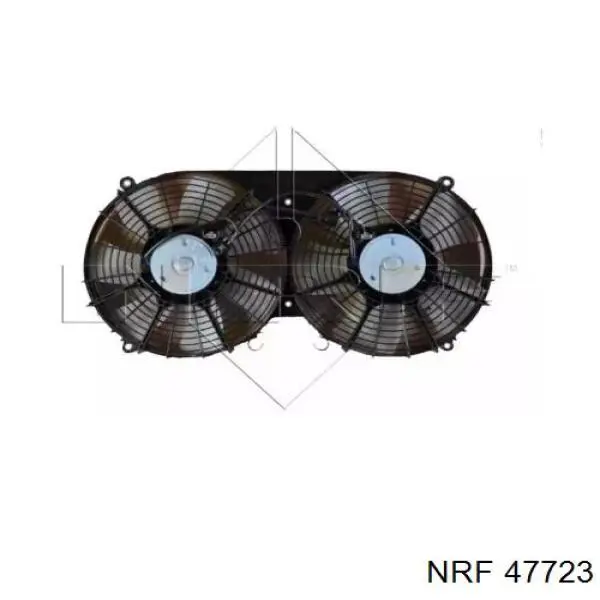 Купити 47723 NRF Дифузор радіатора охолодження, в зборі з двигуном і крильчаткою