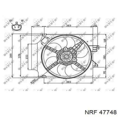 Вентилятор/крильчатка радіатора охолодження Ford 94VB8C607BD ціна, від 41.16 USD
