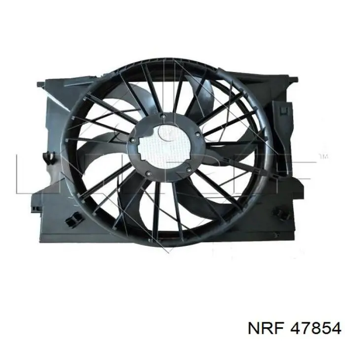 Купити 47854 NRF Дифузор радіатора охолодження, в зборі з двигуном і крильчаткою