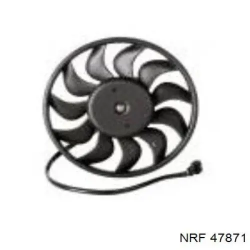 47871 NRF електровентилятор охолодження в зборі (двигун + крильчатка)