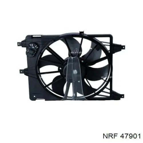 47901 NRF електровентилятор охолодження в зборі (двигун + крильчатка)