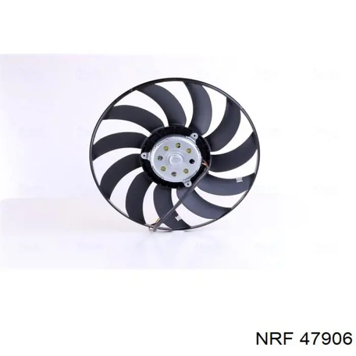 47906 NRF електровентилятор охолодження в зборі (двигун + крильчатка, правий)