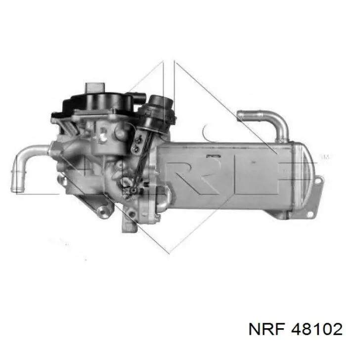 Купити 48102 NRF Радіатор системи EGR рециркуляції вихлопних газів