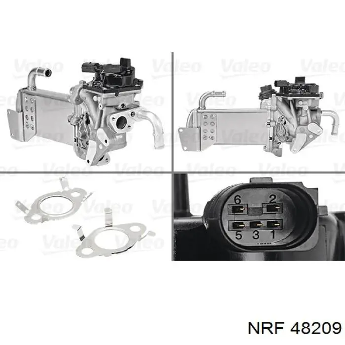 48209 NRF радіатор системи рециркуляції ог