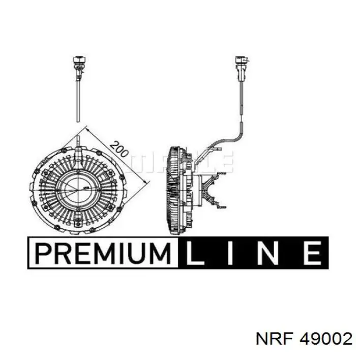 В'язкова муфта вентилятора NRF 49002 ціна, від 400.99 USD