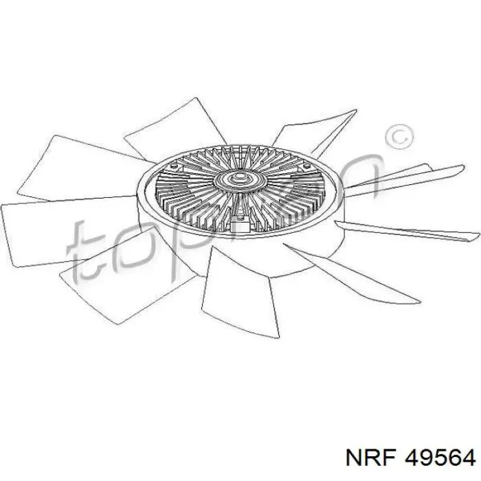49564 NRF Гідромуфта приводу вентилятора