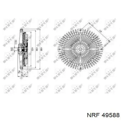 CFC71000S Mahle Original Гідромуфта приводу вентилятора