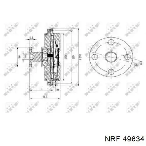 В'язкова муфта вентилятора Japan Parts VC302 ціна, від 84.55 USD