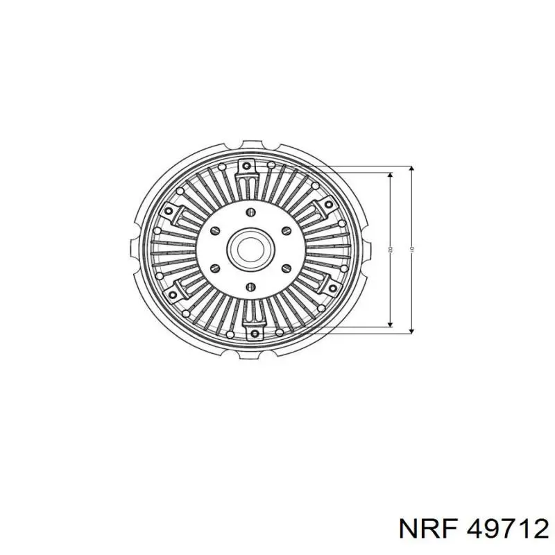 Муфта вентилятора охолодження NRF 49712