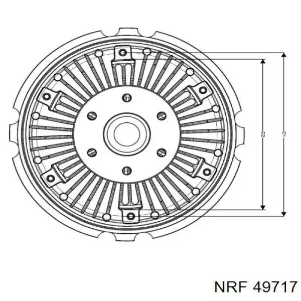 Купити A9342000022 Mercedes Муфта вязкостная системи охолодження