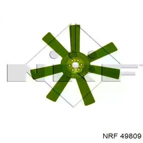 Вентилятор/крильчатка радіатора охолодження NRF 49809 ціна, від 18.71 USD