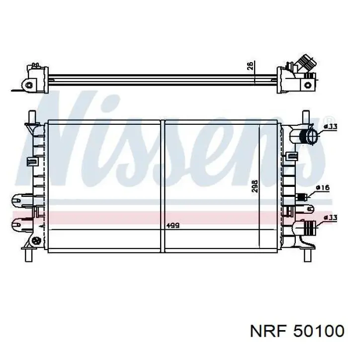 Купити 91AB8005AF Ford Радіатор двигуна