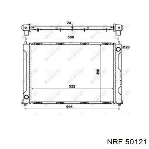 Радіатор 55425 NRF