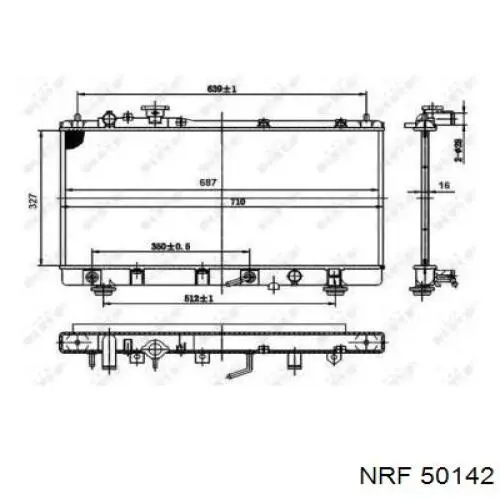Радіатор основний NRF 50142 ціна, від 62.78 USD