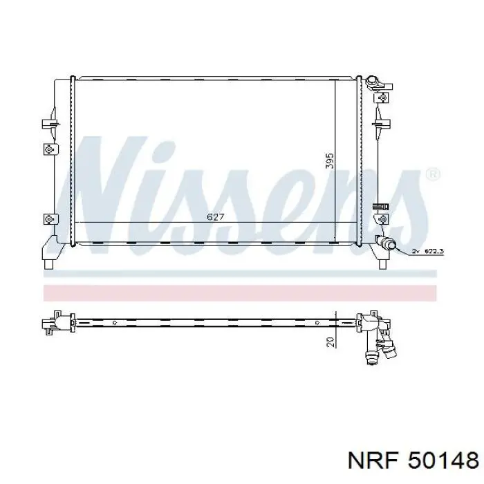 Радіатор основний NRF 50148 ціна, від 99.82 USD
