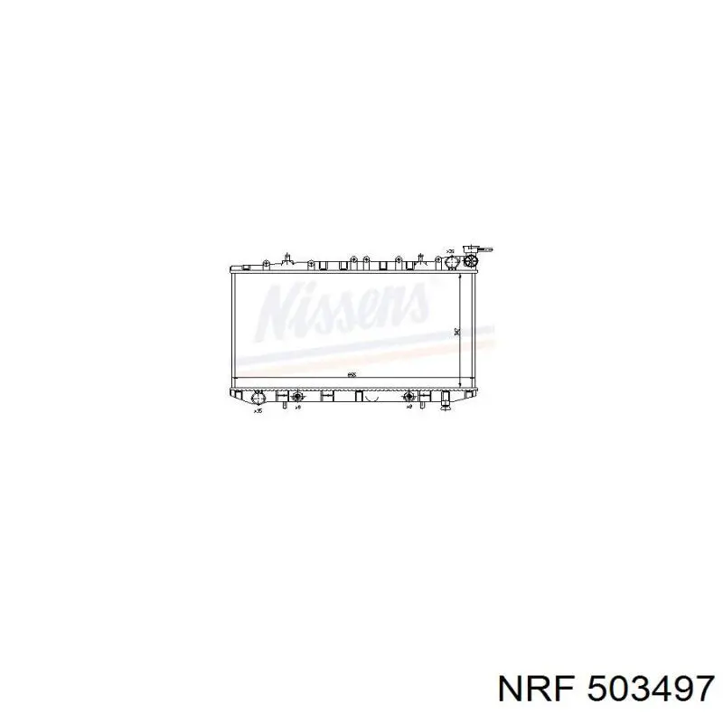 Радіатор основний NRF 503497 ціна, від 76.40 USD
