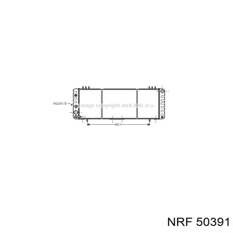 Радіатор основний NRF 50391 ціна, від 85.18 USD