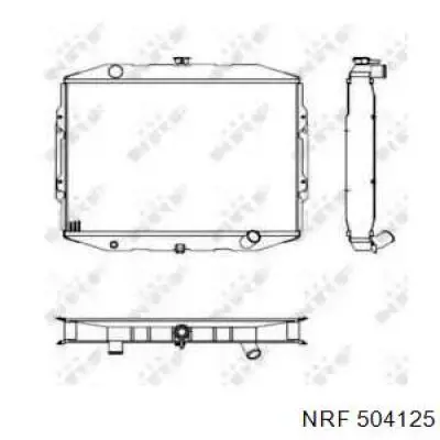 Радіатор охолодження NRF 504125