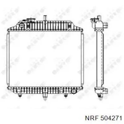 504271 NRF Радіатор охолодження двигуна