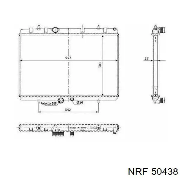 Купити 50438 NRF Радіатор двигуна