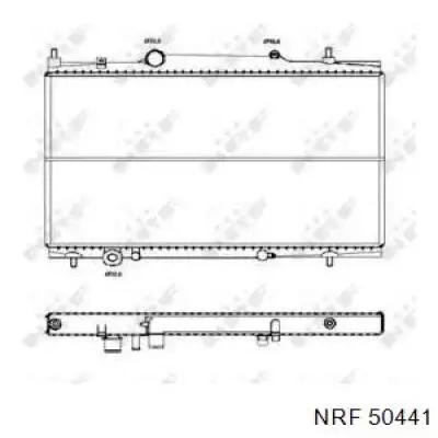 50441 NRF Радіатор охолодження двигуна