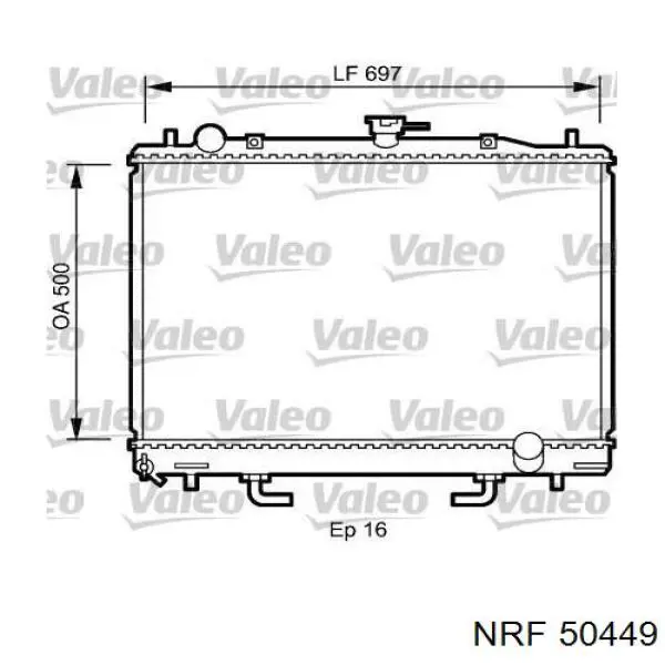 Купити MB890951 Mitsubishi Радіатор двигуна