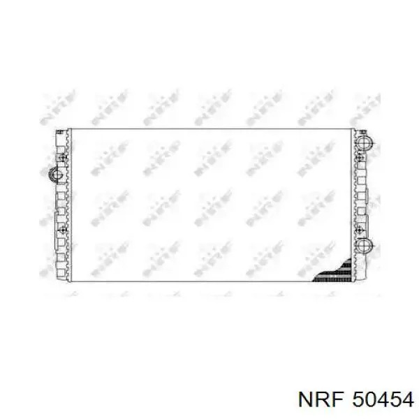 Радіатор охолодження двигуна 50454 NRF