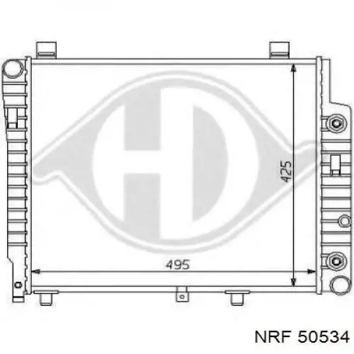 Купити 50534 NRF Радіатор двигуна