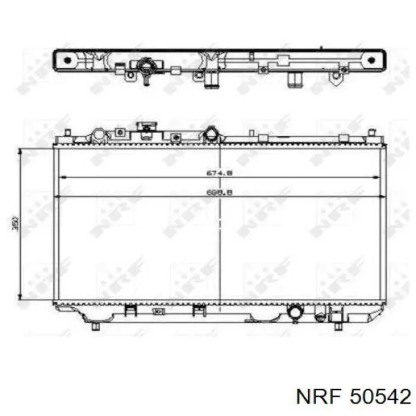 Радіатор 50542 NRF
