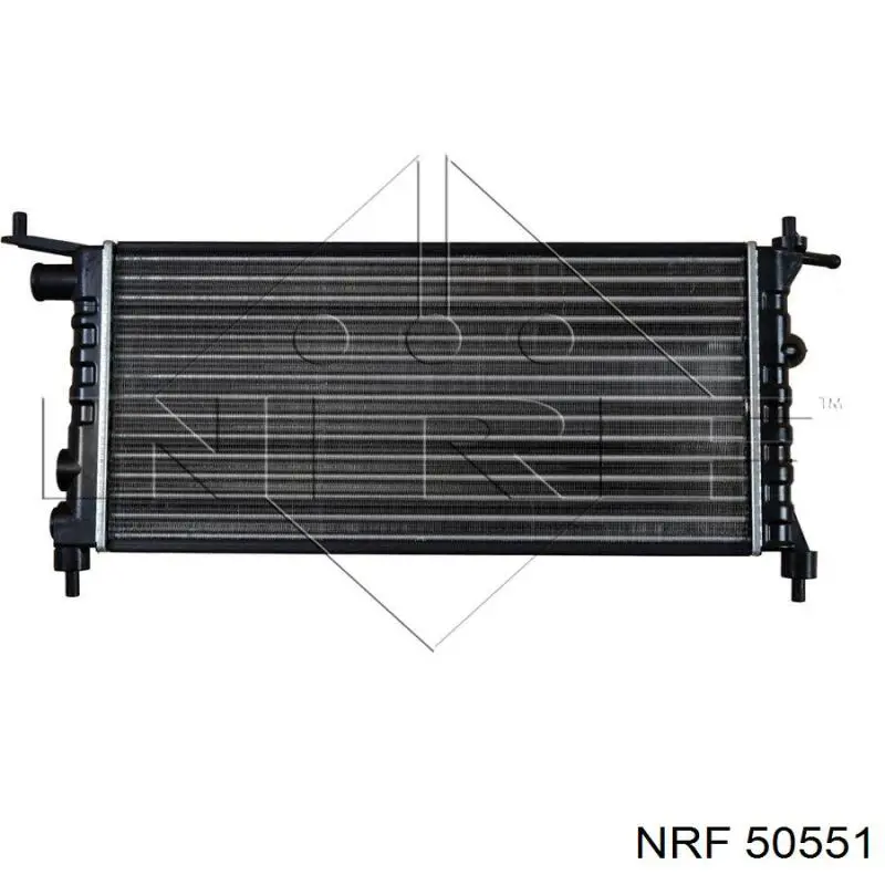 50551 NRF радіатор охолодження двигуна