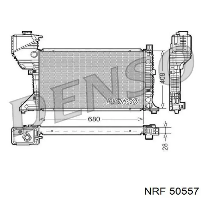 Радіатор 50557 NRF